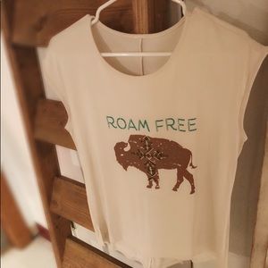 Roam free relaxed fit top